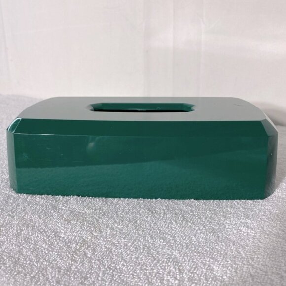 Vintage Green Plastic Tissue Box Cover Decor - Picture 14 of 14